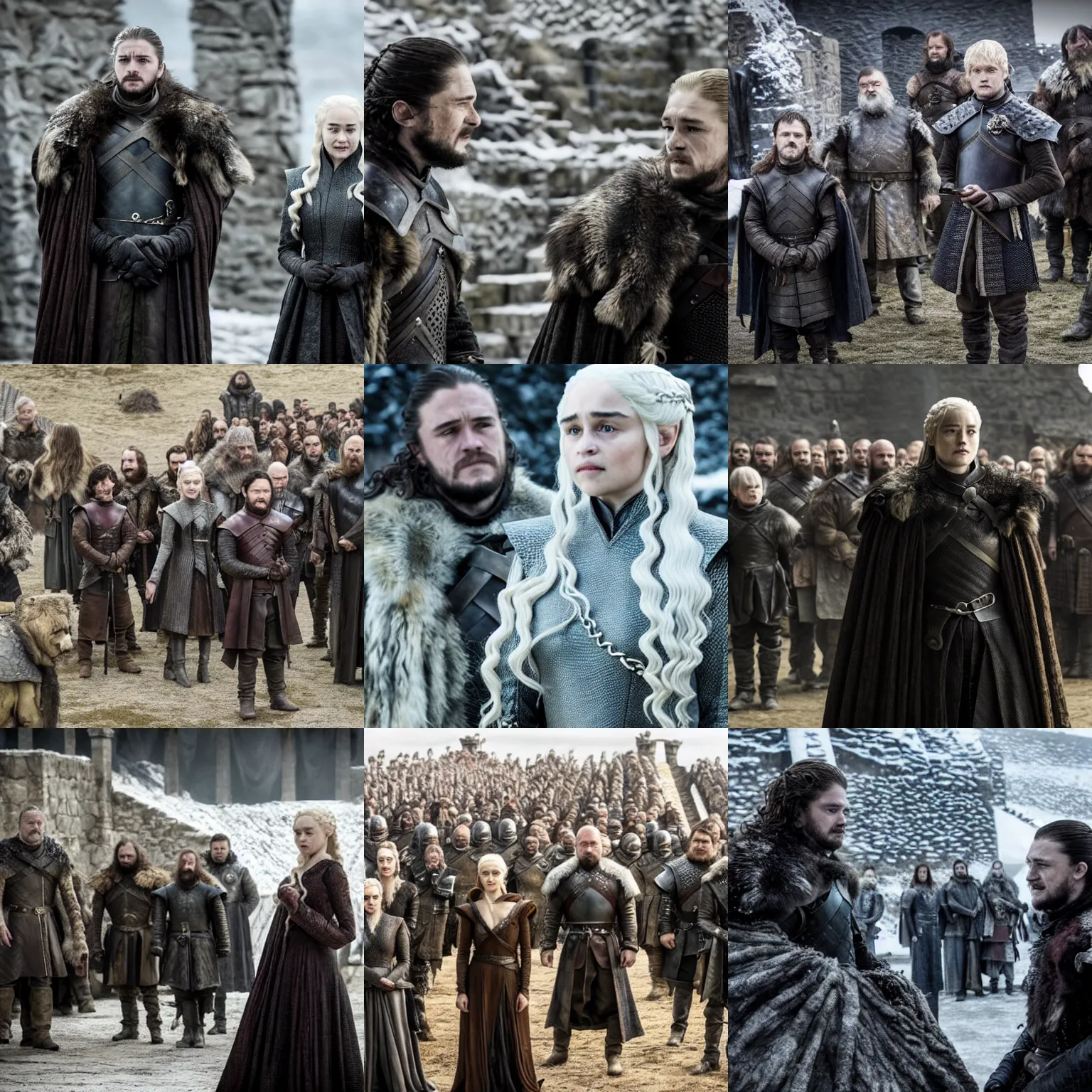 Prompt: a scene from game of thrones ( tv show )