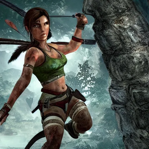 Image similar to a rabbit in the video game Tomb Raider 2013