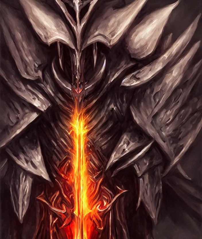 Prompt: overlord anime ainz ooal gown wears daedric armor, oil painting!!!, runes, overlord!!!, magic, dark, gloomy, portrait, concept art, symmetrical, 4 k, macro detail, stride, realistic shadows, concept art, bloom, cosplay, elderscrolls, anime