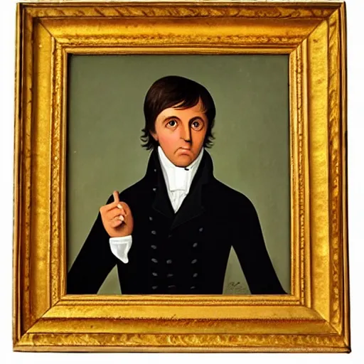 Image similar to regency era painting of paul mccartney