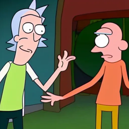 Prompt: phineas and ferb rick and morty