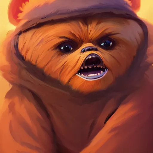 Image similar to face icon stylized minimalist ewoks, loftis, cory behance hd by jesper ejsing, by rhads, makoto shinkai and lois van baarle, ilya kuvshinov, rossdraws global illumination