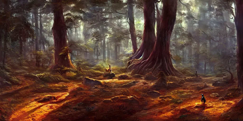 a forest, highly detailed oil painting, unreal 5 | Stable Diffusion ...