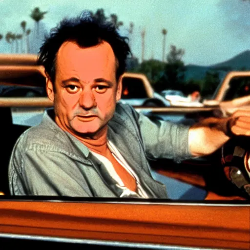 Image similar to bill murray in fear and loathing