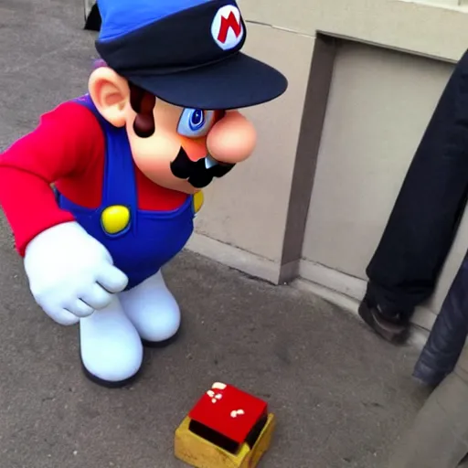 Prompt: Super Mario has hit rough times