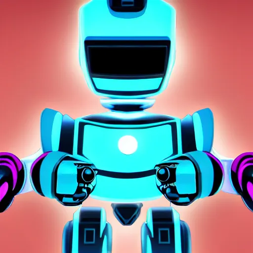 Image similar to robot in cyberchill aesthetic style