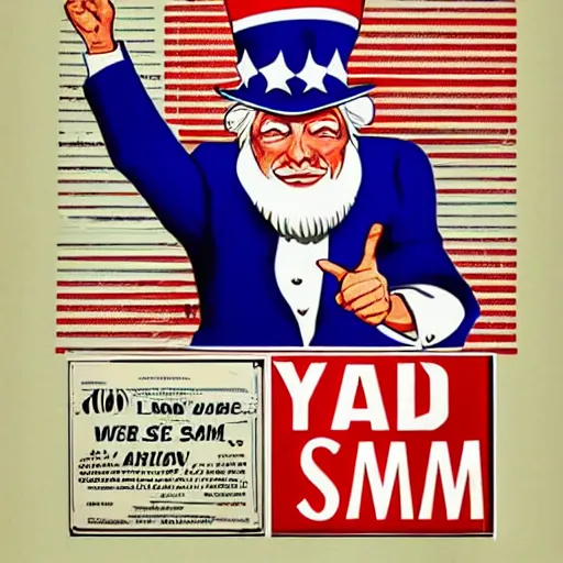 Prompt: if uncle sam was a real person