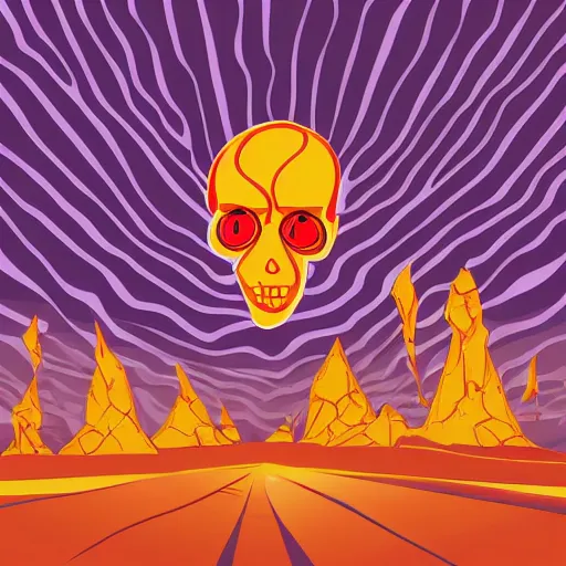 Image similar to temporal dead zone, vector illustration