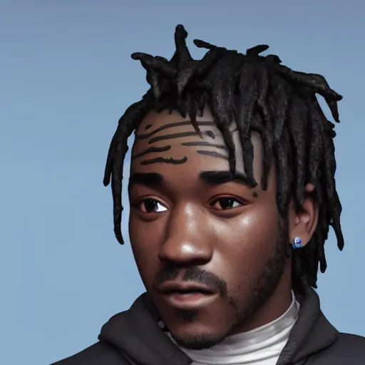 Image similar to lil uzi vert with short legs, realistic, 8 k, ultra details, highly detailed face, sharp focus