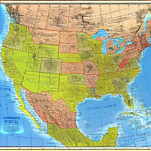 Image similar to north american map with names