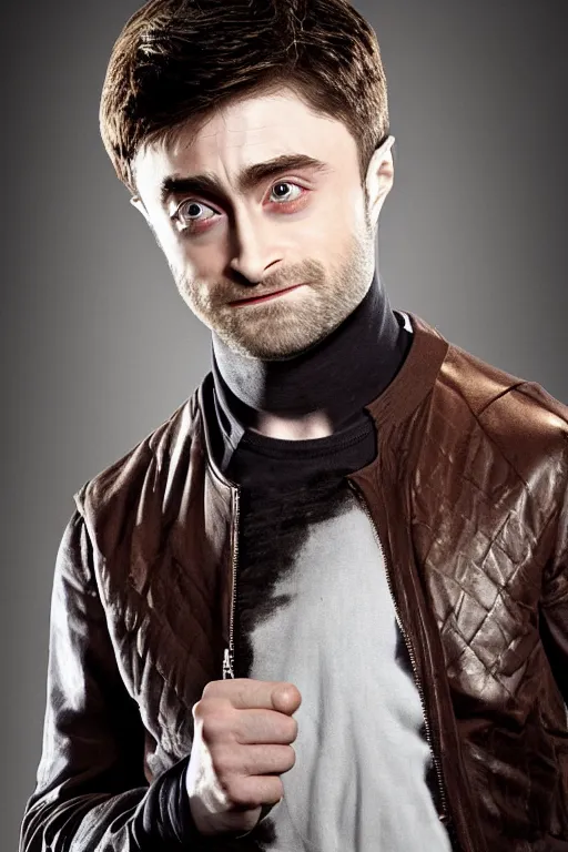 Image similar to Daniel Radcliffe as Wolverine, promo shoot, studio lighting