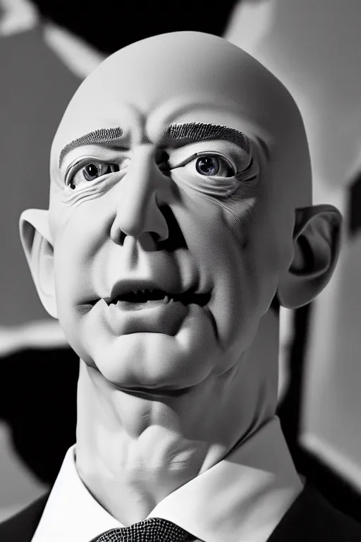 Image similar to jeff bezos as nosferatu, photorealistic, cinematic lighting, highly detailed, very intricate