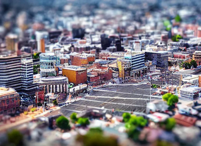 Image similar to photo city tilt-shift