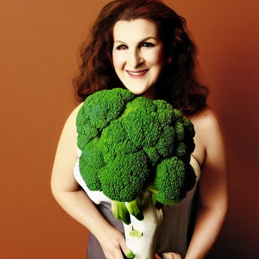 Prompt: barbara broccoli as a broccoli