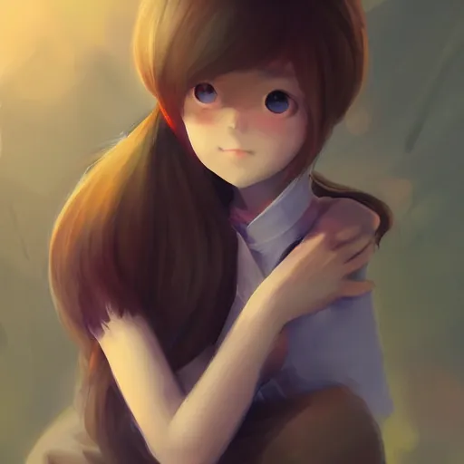 Image similar to beautiful huggy-wuggy from poppy-playtime the video game, digital painting by Hiyao Miyazaki, Studio Ghibli, Yanjun Cheng, portrait, cinematic lighting, highly detailed, concept art, Atmosphere, illustration, smooth, sharp focus, editor's pickup, trending on artstation, trending on deviantart