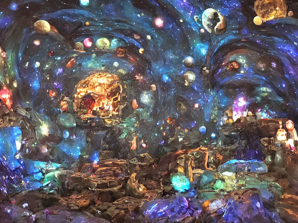 Image similar to space grotto.