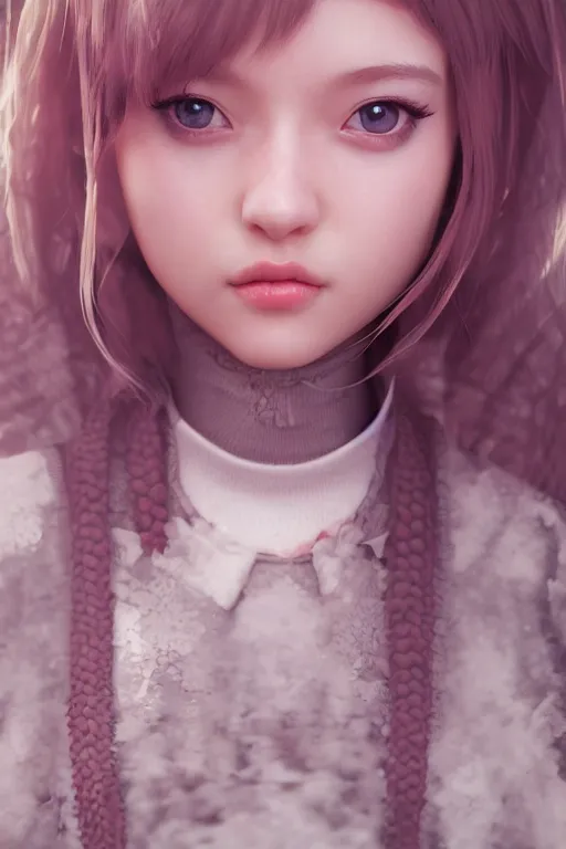 Prompt: kawaii girl, ultra realistic, concept art, intricate details, highly detailed, photorealistic, octane render, 8 k