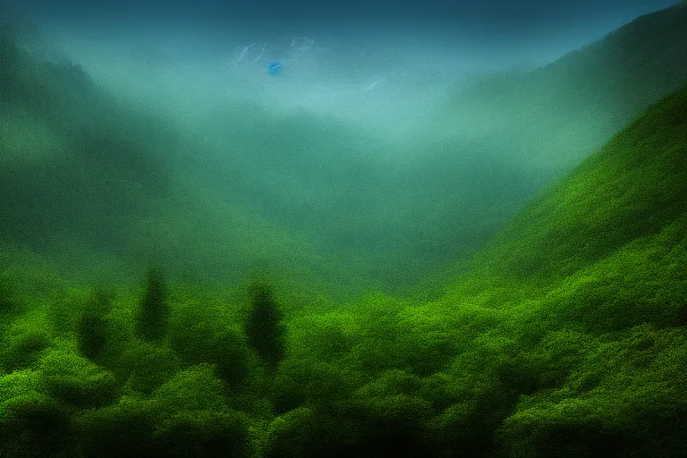 Image similar to mountain forest, digital art, hd wallpaper