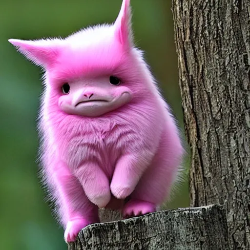 Prompt: national geographic professional photo of wigglytuff, award winning