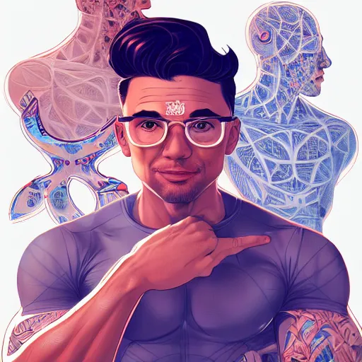 Image similar to ricardo milos, extremely detailed, sharp focus, wide view, full body shot, smooth, digital illustration, by james jean, by rossdraws, frank franzzeta, sakimichan