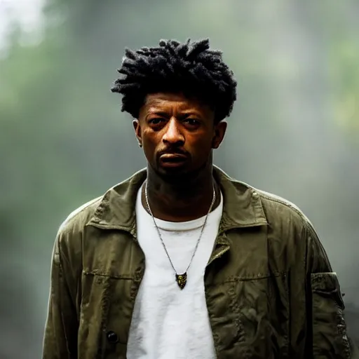 Image similar to first shot of 2 1 savage in rambo remake, directed by christopher nolan, ( eos 5 ds r, iso 1 0 0, f / 8, 1 / 1 2 5, 8 4 mm, postprocessed, crisp face, facial features )