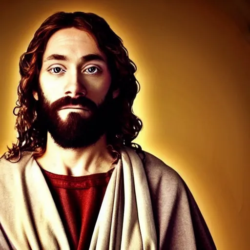 Image similar to amazing beautiful award winning portrait photo of jesus, very sharp and detailed, cinematic masterpiece, close up