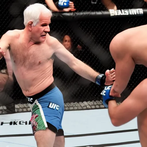 Prompt: steve martin in the ufc