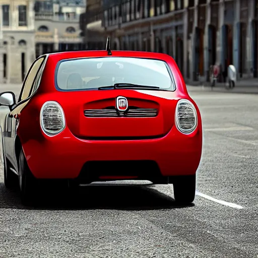 Image similar to Fiat sedan from 2006 rear view,wide angle