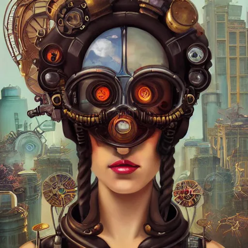 Image similar to Lofi BioShock Steampunk BioPunk portrait of Obama Pixar style by Tristan Eaton Stanley Artgerm and Tom Bagshaw