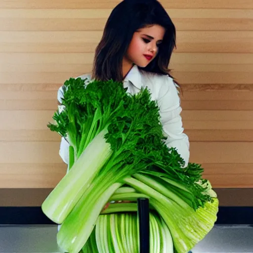 Image similar to selena gomez as celery