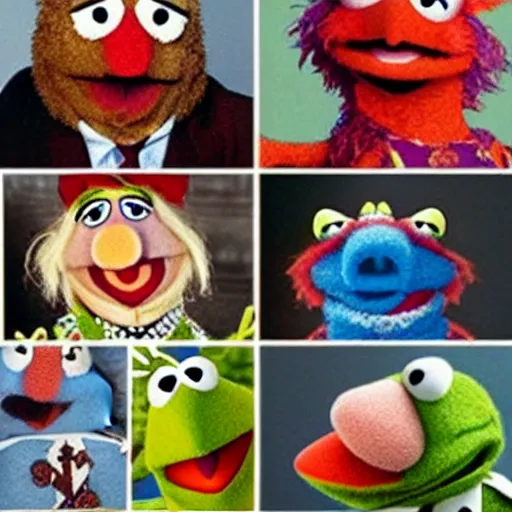 Prompt: Muppets doing drugs