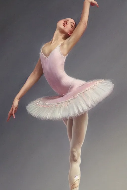 Image similar to ultra detailed hyper realistic deep focus smooth artstation wlop award winning ballerina monet