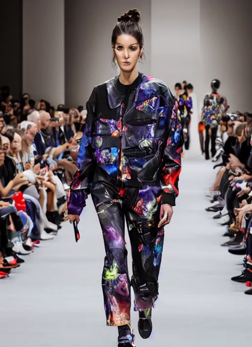 Image similar to hyperrealistic and heavy detailed balenciaga runway show of ghost busters, leica sl 2 5 0 mm, vivid color, high quality, high textured, real life
