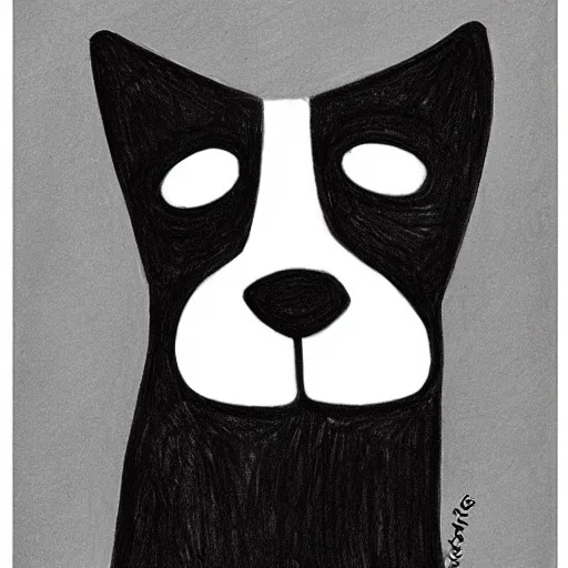 Image similar to a drawing of a dog by marjane satrapi