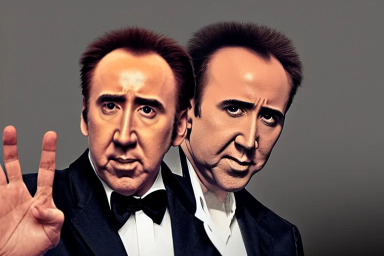 Prompt: Nicolas cage bodycam high resolution still film