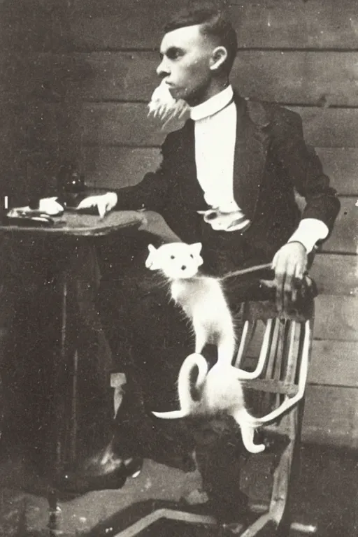 Prompt: “A ferret pimp in 1920s New Orleans.”