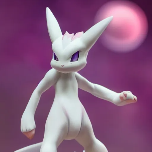 Prompt: real life pokemon, generation 1, mewtwo, cute!!!, content!!!, mischievous!!!, adorable!!!, fluffy!!!, ultra realistic!!!, golden hour, sharp focus