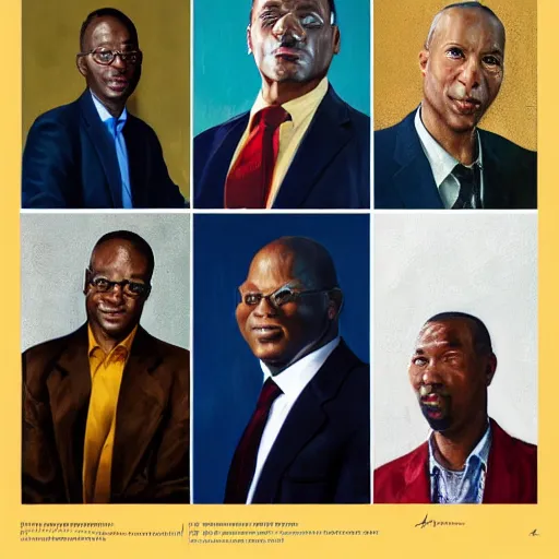 Prompt: lance van hoecke corporate portrait, professional profile photo, hyperreal photo portrait by jonathan yeo, by kehinde wiley, by craig wiley, by david dawson