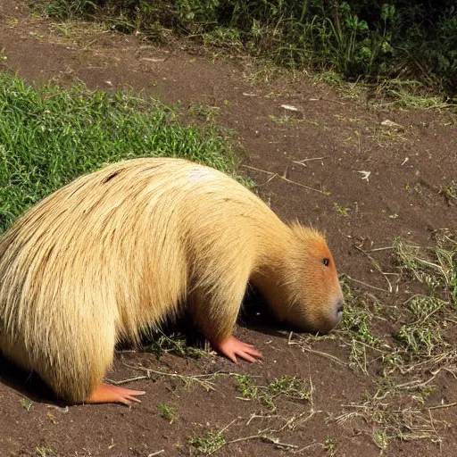 Image similar to capybara, scientific diagram