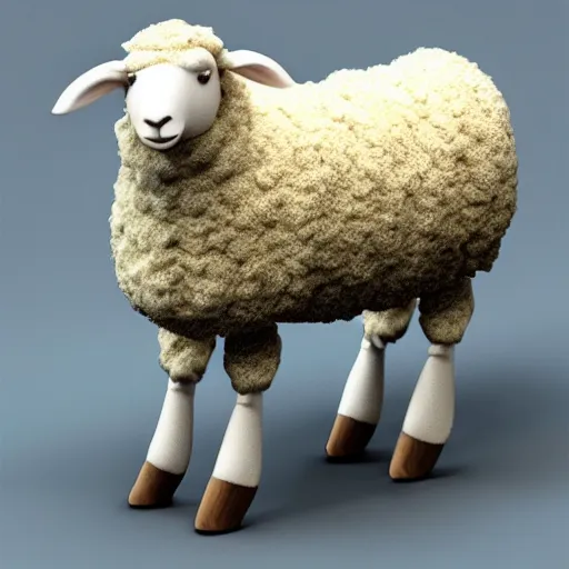 Image similar to humanoid sheep