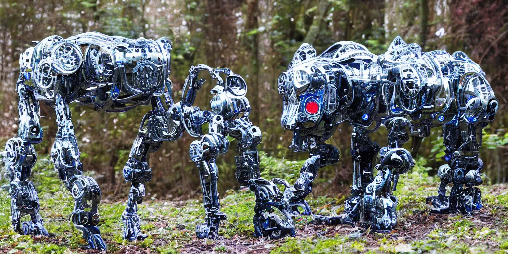 Image similar to photo of cybermorphic robotic animal