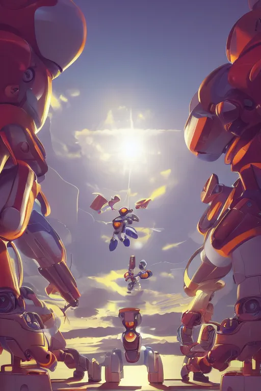 Image similar to metabots medabots medarotto medarot robot minimalist comics, behance hd by jesper ejsing, by rhads, makoto shinkai and lois van baarle, ilya kuvshinov, rossdraws global illumination ray tracing hdr radiating a glowing aura