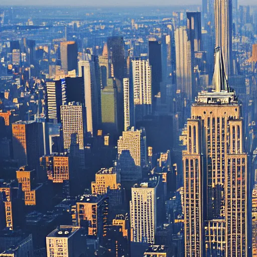 Prompt: piano on top of the empire state building 4k resolution, photo realistic
