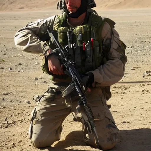 Prompt: Green Beret in Afghanistan