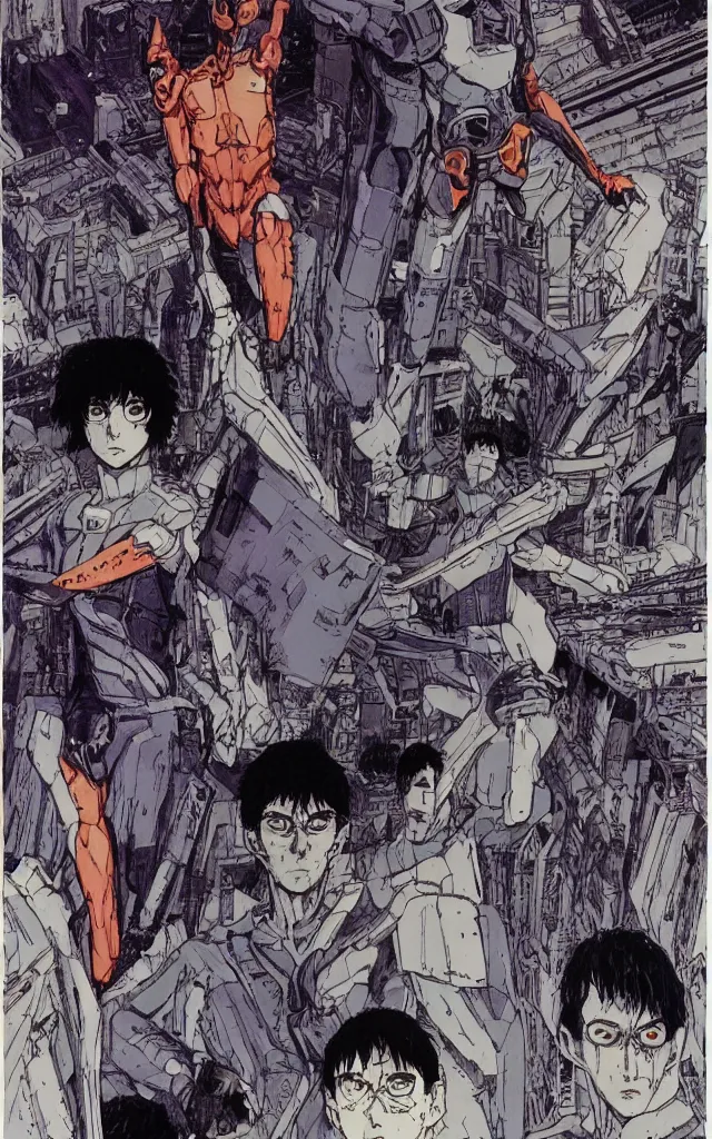 Image similar to evangelion unit 2 berserk. portrait by stonehouse and jean giraud and will eisner. realistic proportions. dystopian. cyberpunk, blade runner, concept art, cel shading