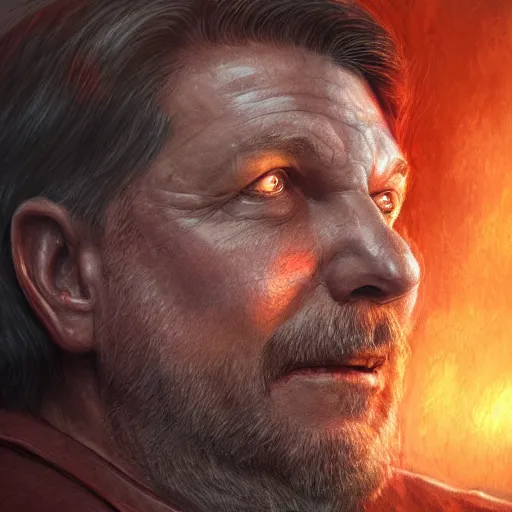 Prompt: the special place set aside in hell for ron desantis, fantasy, artstation, hyperrealistic, sharp focus