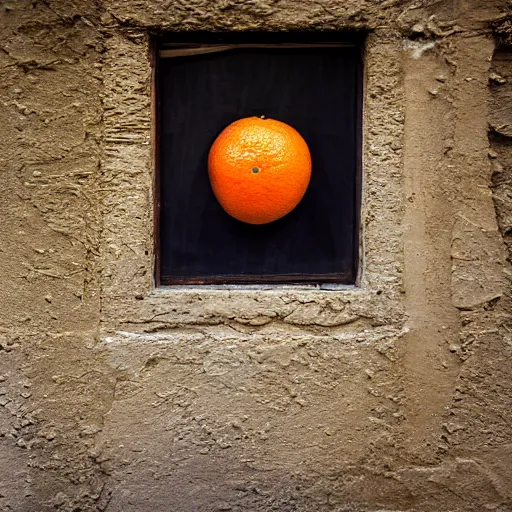 Prompt: closeup portrait of a Orange with a fac e , new york back street , by Steve McCurry and David Lazar, natural light, detailed face, CANON Eos C300, ƒ1.8, 35mm, 8K, medium-format print