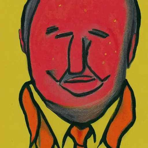 Image similar to barnaby joyce's head as a tomato, concept art