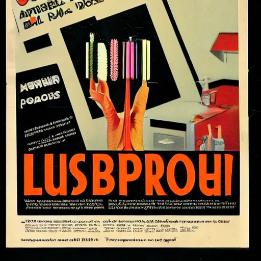 Prompt: laser - powered toothbrush, advert in popular mechanics circa 1 9 3 0