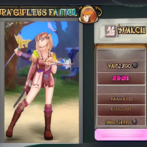 Image similar to natalie from epic battle fantasy